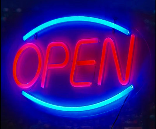 Rótulo Neon - OPEN #2