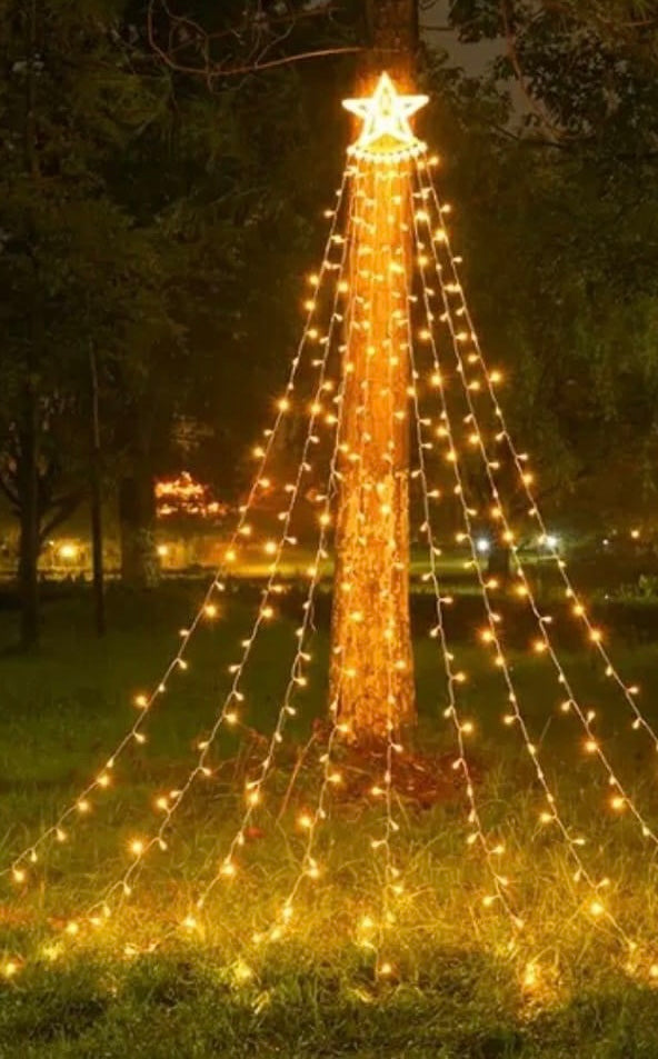 Árbol de Navidad de luces SOLAR