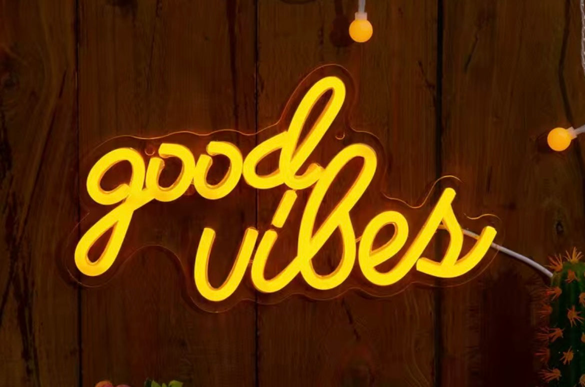 Rótulo Neon - Good Vibes