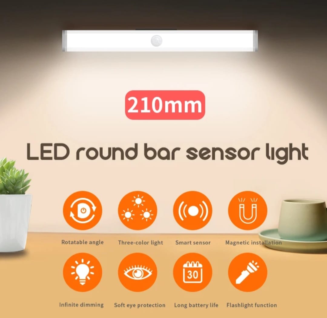 Luz LED con sensor de movimiento - 12"