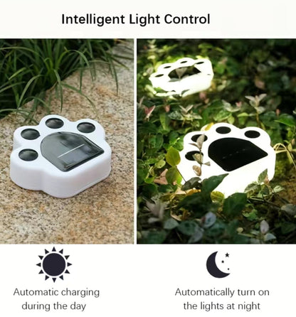 Solar LED light - Huella de perro