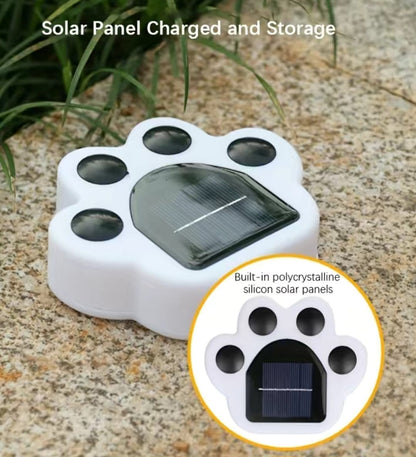 Solar LED light - Huella de perro