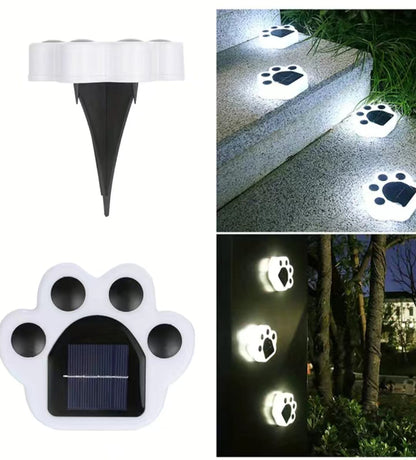 Solar LED light - Huella de perro