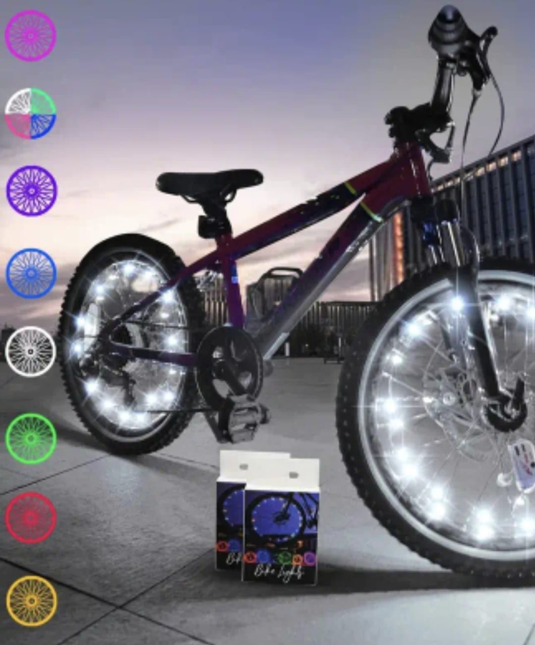 Luces LED para ruedas de bicicleta