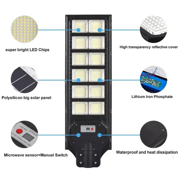 Foco Solar 600 W