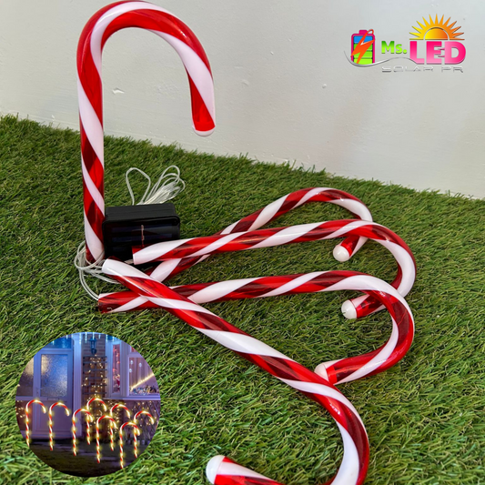 Solar Christmas - GARDEN CANDY CANE