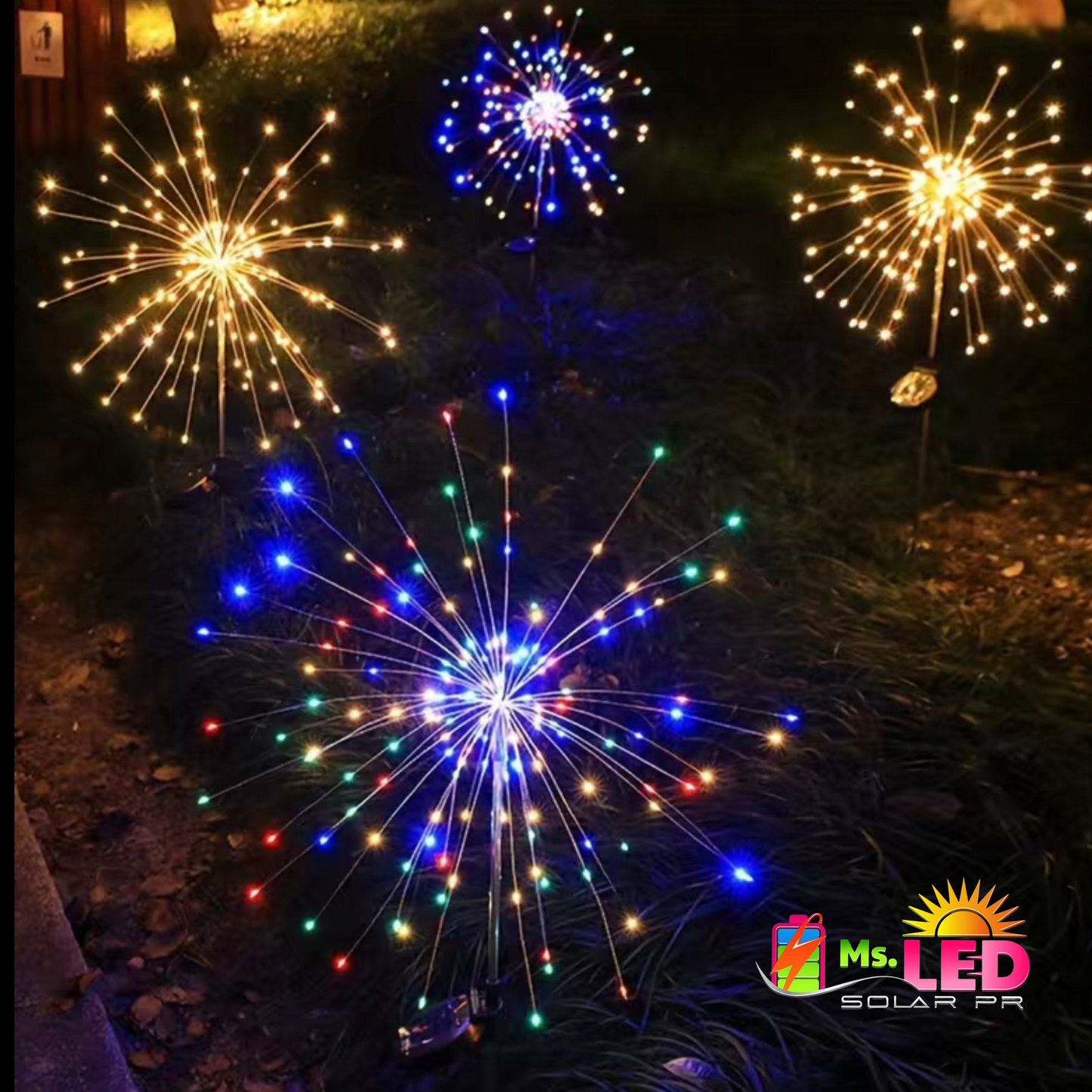 Garden Firework Lights - SOLAR 240 LED'S #015